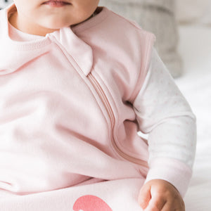 Cozy Basics Sleep Bag Pink / Flamingos Shoulder and Sleeve opening