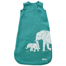 Load image into Gallery viewer, Cozy Basics Sleep Bag Aqua / Elephants