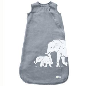 Cozy Basics Sleep Bag Grey / Elephants