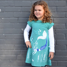 Load image into Gallery viewer, Dress Aqua / Mermaid with long sleeve shirt Lifestyle