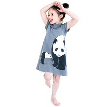 Load image into Gallery viewer, Girl dancing in Dress Grey / Pandas Lifestyle