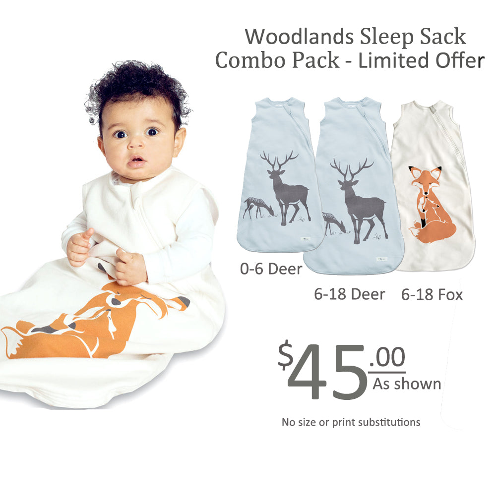 Wee Urban's Woodland Sleep Sack Three Pack