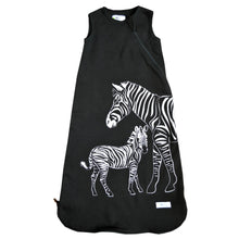 Load image into Gallery viewer, Cozy Basics Sleep Bag Black / Zebras