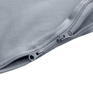 Cozy Basics Sleep Bag Grey / Elephants Close-up of Zipper