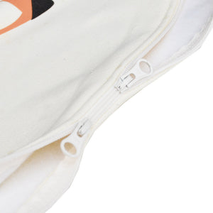 Cozy Basics Sleep Bag Natural / Foxes Close-up of Zipper