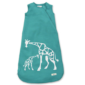 Cozy Basics Sleep Bag Aqua / Giraffes