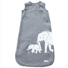 Load image into Gallery viewer, Cozy Basics Sleep Bag Grey / Elephants