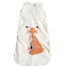 Load image into Gallery viewer, Cozy Basics Sleep Bag Natural / Foxes