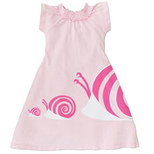 Load image into Gallery viewer, Dress Pink / Snails