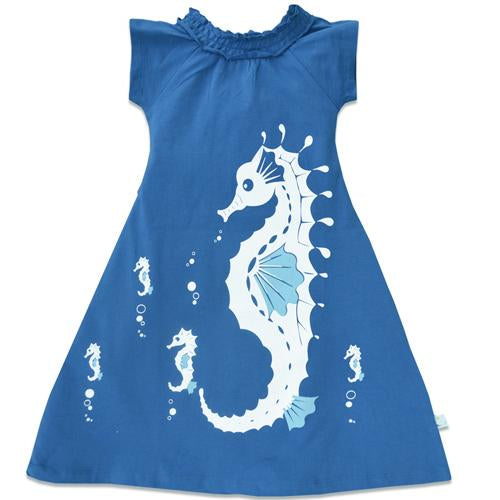 Dress Royal Blue / Seahorses